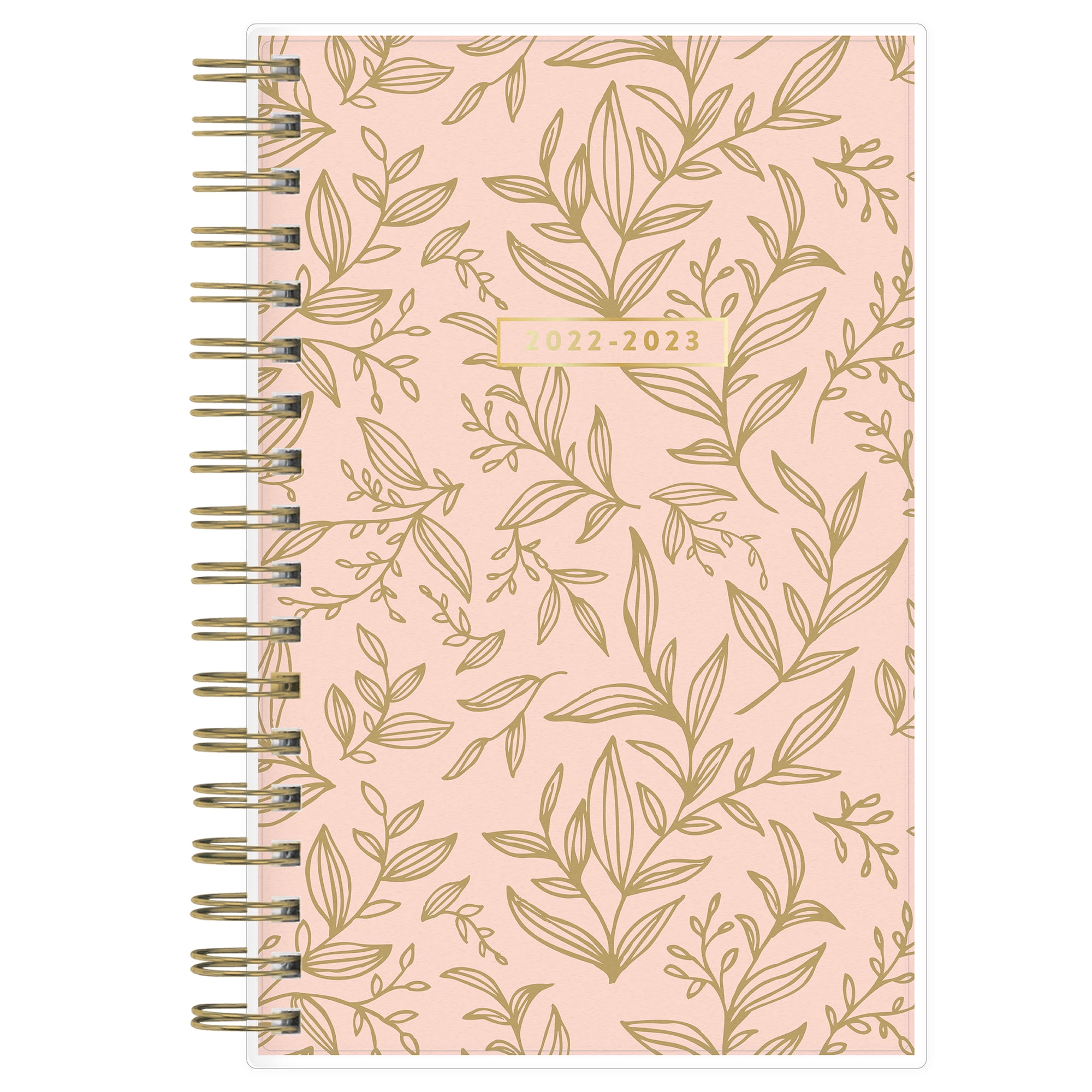 Blue Sky 2022-2023 Weekly/Monthly Planner, 3.625' x 6.125', Fox and Fallow, Peach Vines
