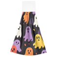 thumbnail image 7 of Yayeee Kitchen Hanging Hand Towels Set of 2 with Loop Bathroom Absorbent Tie Towel, Yellow Halloween Ghosts, 7 of 7