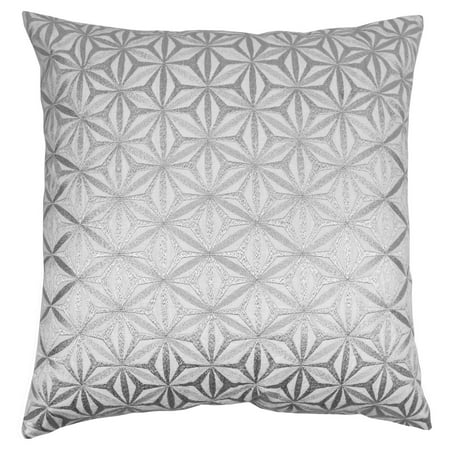 Blazing Needles 20 x 20 in. Indian Diamond Mosaic Hand Embroidered Throw Pillow