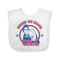 Inktastic Rosie Riveter United USA Girls Baby Bib