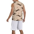 thumbnail image 2 of Sikiie Leopard Print Basketball Jersey Reversible Men's Mesh Athletic Sports Shirts Training Practice S-4XLXX-Large, 2 of 6