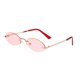 thumbnail image 2 of de sol sin marco unisex ovadas pequeñas Protección UV400 para conducir, rojo Zulema Gafas de sol ovales pequeñas unisex, 2 of 8