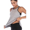 thumbnail image 5 of SAYFUT Fashion Tank Tops Racerback for Women Workout Shirts Yoga Sport Flowy Tank Tops, 5 of 8