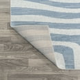 thumbnail image 6 of JONATHAN Y WASHABLE 5 x 8 Area Rug, Maze Abstract Two-Tone - Blue/Cream, WSH309A-5, 6 of 9