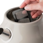 Haden Dorset 1.7 Liter Electric Water Kettle with Base, Putty & Chrome