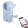 thumbnail image 3 of Peahefy GSM Power Plug Socket, GSM Smart Plug Socket,Smart GSM Power Outlet Plug Socket with Temperature Sensor SMS Command Control EU Plug, 3 of 6