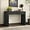 G-black, variant on HMFULE 52" Solid Wood Console Table for Entryway, Modern Sofa Table Behind Couch with 3 Drawers, Farmhouse Sofa Tables for Living Room, Hallway, Foyer, Easy Assembly, Cherry