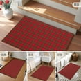 thumbnail image 6 of 2x3 Door Mat Rug, Red Green Checkered Non-Skid Rubber Backing Large Rectangle Rugs - Living Room Bedroom Home Office, Christmas Red and Green Plaid Indoor Floor Mat Carpets Washable Rug, 6 of 9