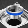 thumbnail image 1 of Tapón de sellado Plug and Play Cubierta de desagüe de piso Accesorios de baño (Plata), 1 of 8