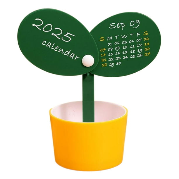 Soporte vibrante Wosthever bolígrafos de exhibición hogar calendario Digital Decoración Amarillo