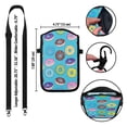 thumbnail image 3 of WIRESTER Cell Phone Pouch Sleeve Case for with Adjustable Crossbody Strap Neck Lanyard for Women Men Working Walking Travelling - Breaking Time With Donuts, 3 of 5