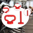 thumbnail image 1 of Colaxi Poignée de Kettlebell Ajustable Poignée de Kettlebell Confortable Convertisseur d'Haltères D\'entraînement Physique pour Disques de Poids pour Voyage Entraînement Maison Rouge, 1 of 8