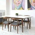 thumbnail image 6 of Mid-Century Modern Blake Gray Dining Chair (Set of 2), 6 of 7