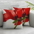 thumbnail image 3 of Qinduosi Throw Pillow Cover Flower Tropical Plants Watercolor Bright Nature Inch Square Pillow Case Cushion Cover for Home Car Decorative Linen, 3 of 5