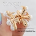 thumbnail image 6 of 12Pcs Small Mini Pearl Claw Clips Hair Accessories，with Flower Design, Hair Pins Cute Bangs Clips Flower Sweet Artificial Clips Decorative Hair Accessories for Women Girls Wedding, 6 of 8