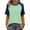 Light Green #16, variant on Dresfit Womens Tops Crewneck Waffle Knit Shirts 2026 Summer Denim Short Sleeve Outdoor Shirt Loose Fit Color Block Breathable Baseball T Shirt S