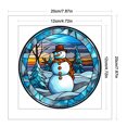 thumbnail image 2 of Hilo de bordar Eco-algodón completo 18CT Impreso Muñeco de nieve Punto de cruz Obra de arte, 2 of 9