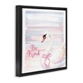 thumbnail image 2 of Stupell Industries Contemporary Be Kind Pastel Swan Black Floating Frame Canvas Art, 18 x 18, by Kim Allen, 2 of 8