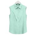 thumbnail image 2 of PFRNLF Women's Tank Top V Neck Button Down Collared Sleeveless Shirts Casual Linen Blouse Tops, 2 of 8