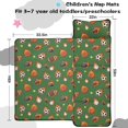 thumbnail image 5 of Football and Baseball Green Pattern Teens Toddler Nap Mat with Pillow, Sleeping Mat Bag for Preschool Daycare 59"x22", 5 of 6