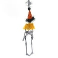 thumbnail image 2 of Halloween Skeleton Dangle Ornament Polyresin Bones Skull Ribs 4052637 Orange, 2 of 2
