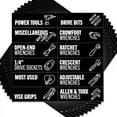 thumbnail image 1 of 80pcs Toolbox Organization Magnetic Labels, Tool Chest Organizer Labels Magnetic Tool Drawer Stickers, Strong Magnets with Icons for Steel Tools Chest Drawer Organization & Decoration, 1 of 1