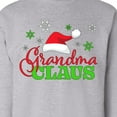 thumbnail image 3 of Inktastic Grandma Claus with Christmas Santa Hat and Snowflakes Adult Sweatshirt, 3 of 4