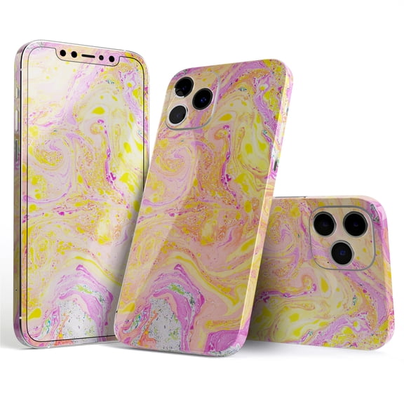 DesignSkinz Cotton Candy Oil Mix Full-Body Skin Decal Wrap Cover for iPhone 16