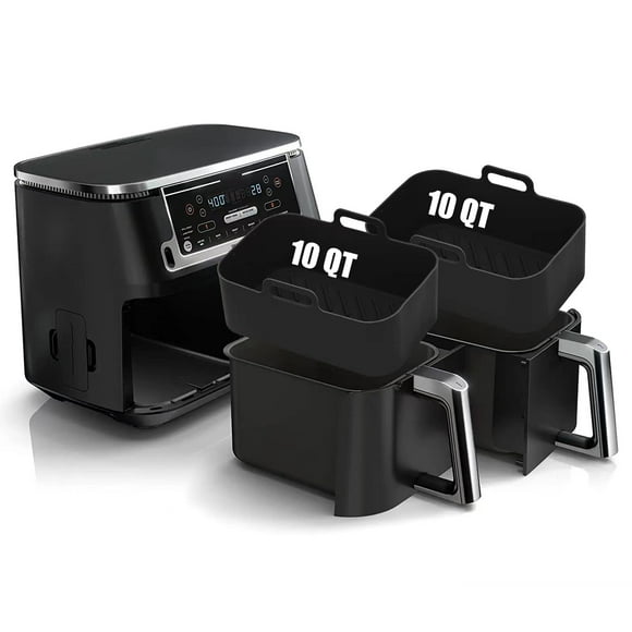 Forros de Silicona Reutilizables para Freidora de Aire MMH 10QT 2 Piezas Negro