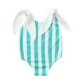 thumbnail image 2 of uublik Toddler Bikini Shoulder Tie One-Piece Swimwear Swimsuit Beachwear Blue, Sizes 6M-5T, 2 of 5