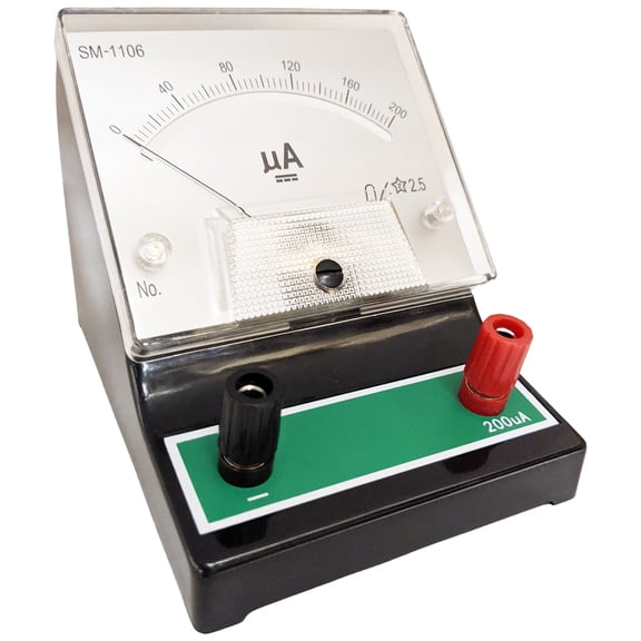 Analog Ammeter DC 0-200?A Meter Movement - Measures DC Current in a DC Circuit