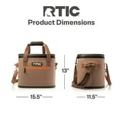 RTIC 30-Can, 20 Qt, Ultra-Tough Soft-Sided Cooler, Leakproof, Waterproof, Tan