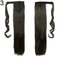 thumbnail image 6 of Happydeer Women Girl Long Straight Wavy Ponytail Wigs Clip in Pony Tail Hair Extensions, 6 of 12