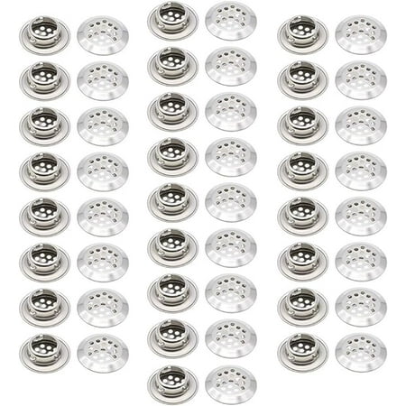 

50Pcs Air Vents 35mm Circular Soffit Vent Stainless Steel Round Vent Mesh Hole Louver for Kitchen Bathroom Cabinet Wardrobe