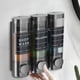 thumbnail image 5 of Shower Gel Box, Wall Mounted Head Press Soap Dispenser, Manual Hand Soap Bottle, Hotel Style Bathroom Storage, High Capacity Pump Bottle, Foldable Design, Metal Frame, For Dorm Room, 5 of 5