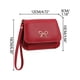 thumbnail image 3 of Monedero/tarjetero mini de piel suave con estampado de lichi y lazo para mujer – Cartera con cremallera para dinero en efectivo, tarjetas e identificación, bolso de mano compacto para uso diario., 3 of 6