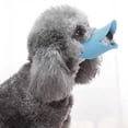 thumbnail image 2 of Blue M Silicone Dog Mouth Cover Biteproof Comfortable Duck Mouth Shape Dog Muzzle for Dog Training, 2 of 4