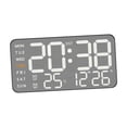 thumbnail image 3 of Reloj de pared digital Reloj despertador LED Moderno Versátil Práctico con visualización de la fecha de la semana, Reloj de escritorio para el Concha negra, 3 of 8