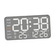 thumbnail image 3 of Reloj de pared digital Reloj despertador LED Moderno Versátil Práctico con visualización de la fecha de la semana, Reloj de escritorio para el Concha negra, 3 of 8