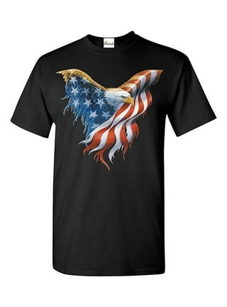 American flag shirt with eagle hotsell