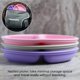 thumbnail image 4 of Platos de silicona para niños pequeños, platos divididos para bebés, no tóxicos, sin BPA, aptos para lavavajillas y microondas, platos de silicona antideslizantes e irrompibles para niños, 4 of 5