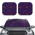thumbnail image 2 of Balery 2 Piece Colorful Snake Car Windshield Sun Shade|Foldable Front Windshield Shade for Car Front Window for Most Sedans SUV Truck-Small, 2 of 7
