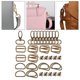 thumbnail image 3 of Conjunto de Herrajes para monedero Hugo cierre giratorio hebilla D, 3 of 6