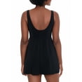 thumbnail image 2 of Simply Slim Women's and Plus Cross Your Heart One Piece Swim Dress, Sizes M-3X, 2 of 3