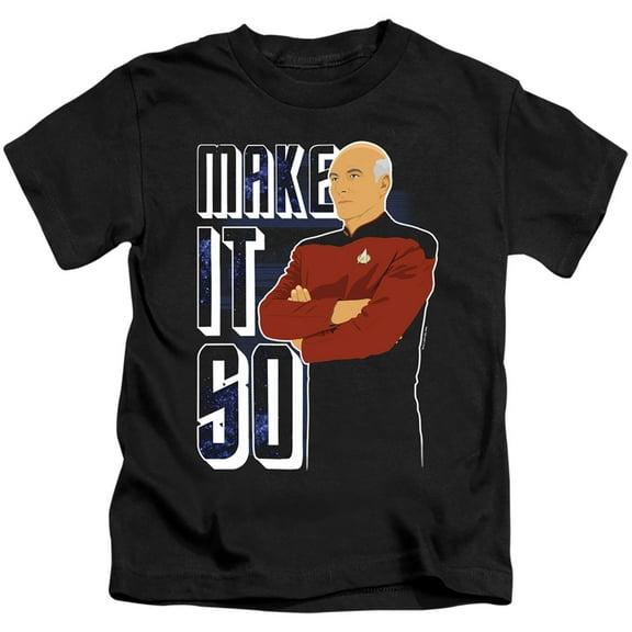 Star Trek The Next Generation Make It So Youth 18/1 T-Shirt Black