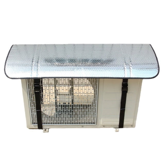 Air Conditioner Top Cover, Aluminum Film Rainproof Windproof Outdoor Large AC Cover Defender for Outside Units