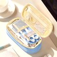 thumbnail image 3 of CAROOTU Double Layers Pencil Pen Case Office School Students Large Capacity Storage Bag, 3 of 7