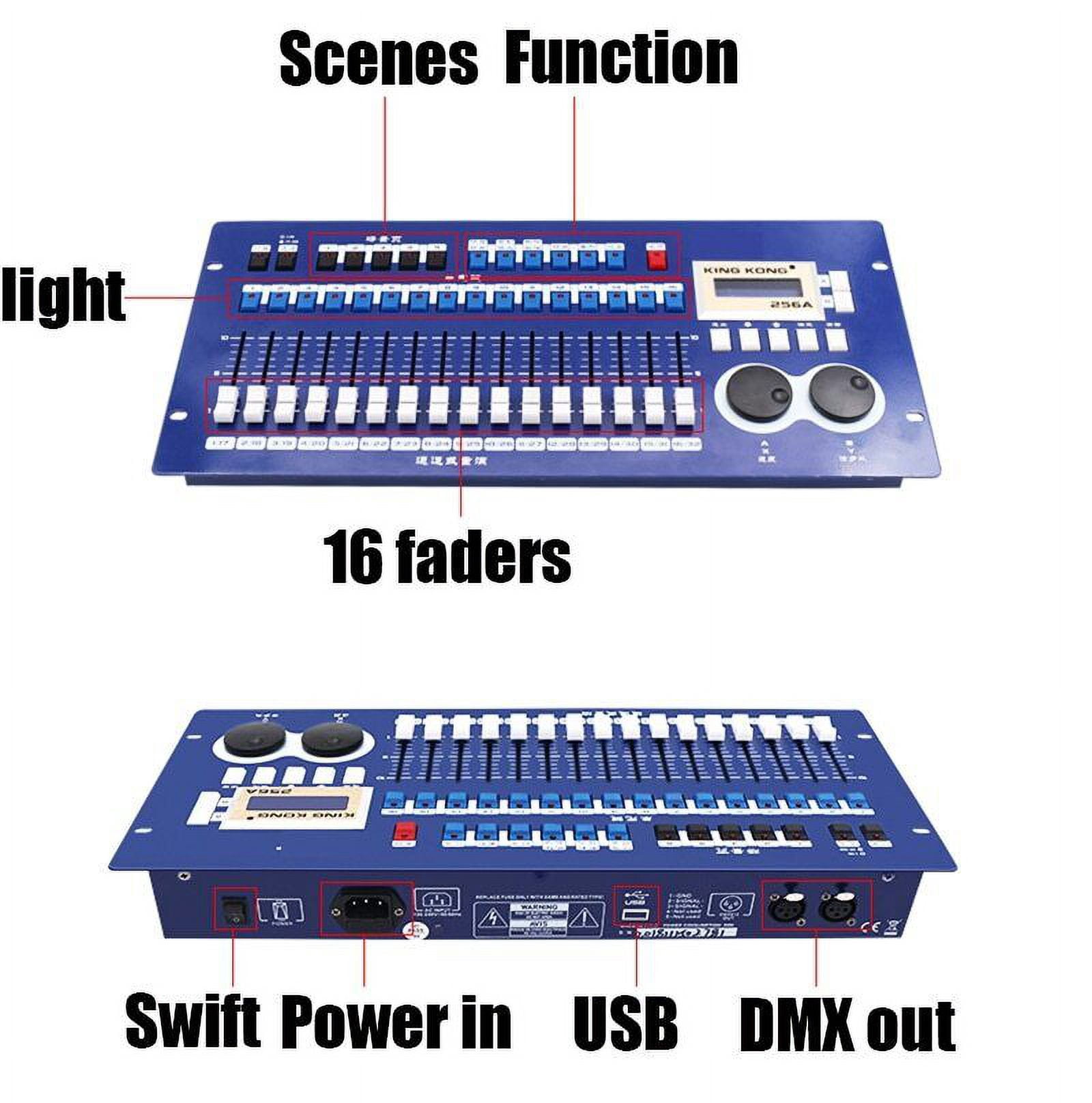 Professional DMx512 Master Controller 16 Faders DJ StageLight Console with Case
