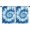 Blue/White, variant on Blackout Kids Curtains,Rainbow Tie Dye Mandala Pattern Childrens Insulated Curtains Set Of 2,Bedroom Essentials,Toddler Room Decor 42"x54"