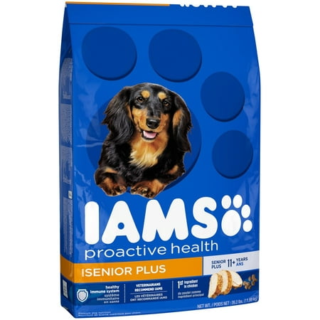 Iams ProActive Health Senior Plus Chicken Dry Dog Food, 26.2 Lb ...